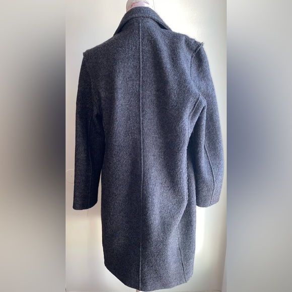 J.Crew Daphne topcoat Italian Boiled Wool Charcoal Gray NWOT (Read Description) - Picture 8 of 13